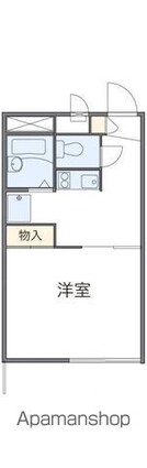 レオパレスラポール松福[1K/23.18m2]の間取図