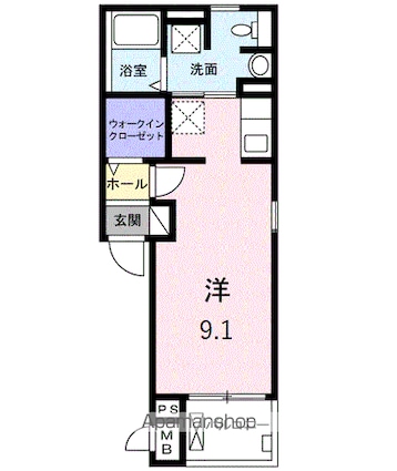 ＣＡＳＡ　ＲＩＴＡ[1R/26.27m2]の間取図