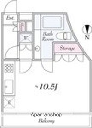 Ｔ’ｓｇａｒｄｅｎ和泉多摩川[1R/35.01m2]の間取図
