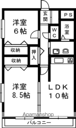 オット・アンダーレ[2LDK/60.48m2]の間取図