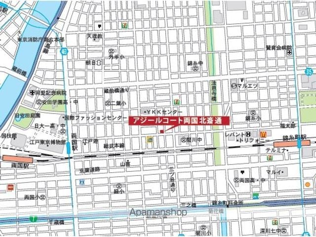 アジールコート両国北斎通の内装写真