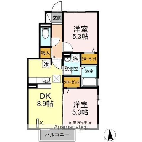 中ノ町タウン Aの間取り写真