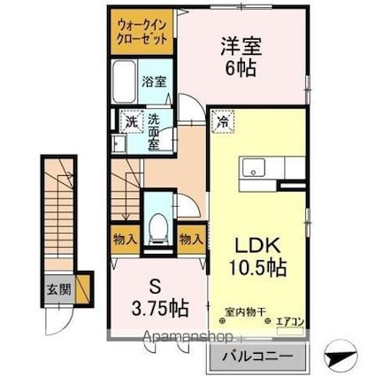 グランドソレーユⅡ[1LDK/54.46m2]の間取図