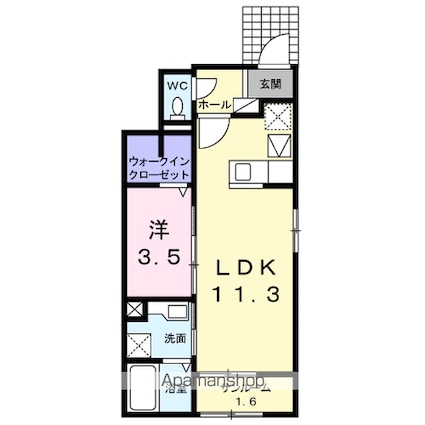 グラン　アイリス　Ⅱ[1LDK/40.36m2]の間取図
