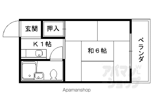 長谷川マンションの間取り写真