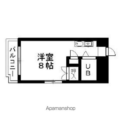 ハイツＳＳ[1R/21.42m2]の間取図