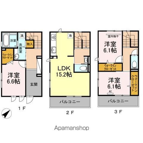 DーROOM室見 壱番館の間取り写真