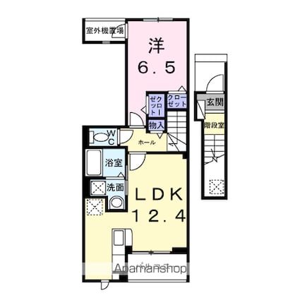 セイジュ[1LDK/48.21m2]の間取図