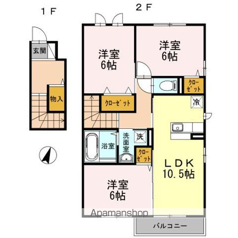 ソレアードAII IIの間取り写真