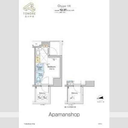 ＴＯＭＯＲＥ品川中延[1R/12.37m2]の間取図