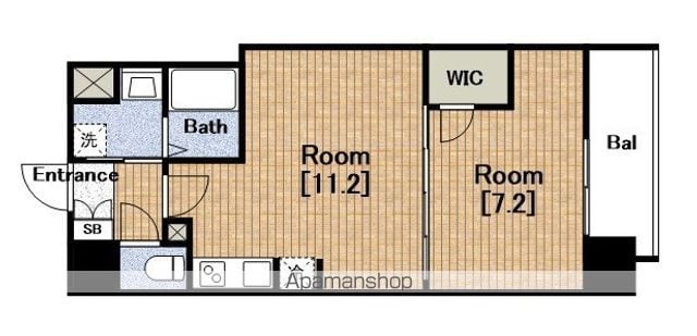 S−RESIDENCE日本橋QUALIERの間取り写真