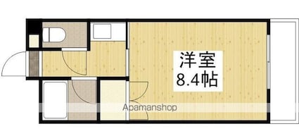 ミリオンプラザ[1K/23.25m2]の間取図