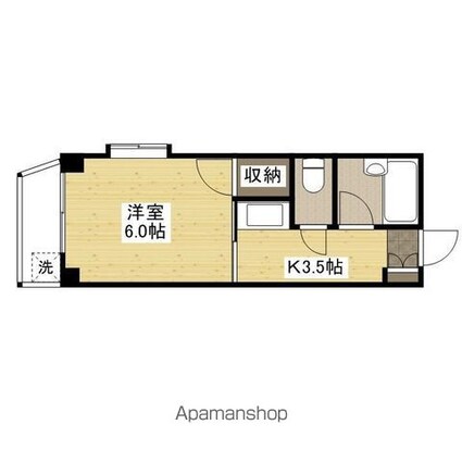 ソアール矢野[1K/18.2m2]の間取図