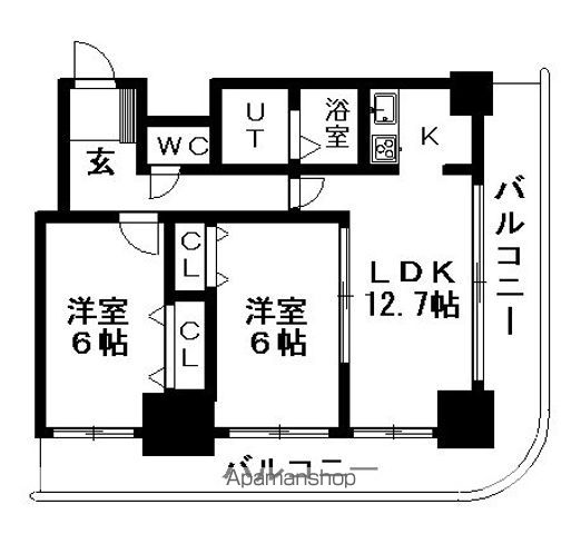 ティアラタワー中島倶楽部の間取り写真