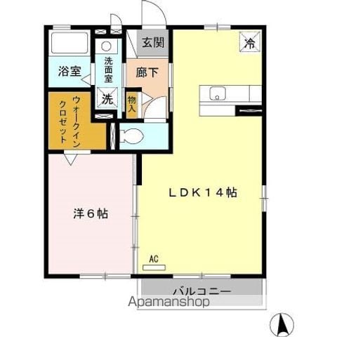 CASA・L A棟の間取り写真