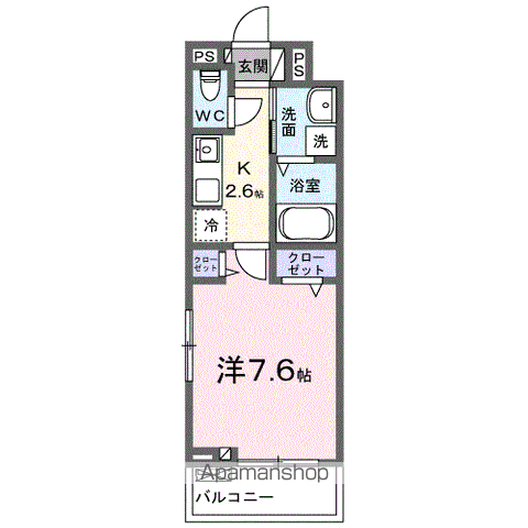 【シエロアス―ル　姪浜の間取り】