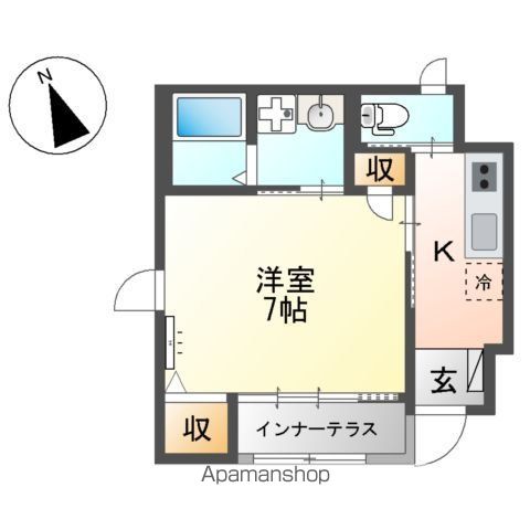 小平市花小金井のアパートの間取り