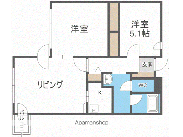 クリオパレス青葉 弐番館の間取り写真