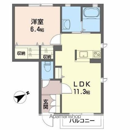 シャーメゾンコトン[1LDK/44m2]の内装4