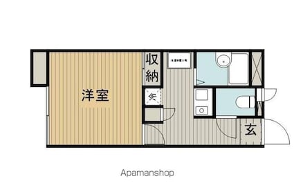 レオパレスコマクサ[1K/20.28m2]の間取図