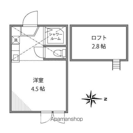 東京都練馬区練馬３丁目[1R/9.32m2]の間取図