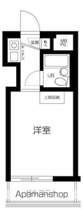 第弐ジョージパークハイツ[1R/14.82m2]の間取図