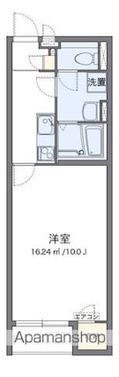 香川県丸亀市山北町[1K/29.71m2]の間取図