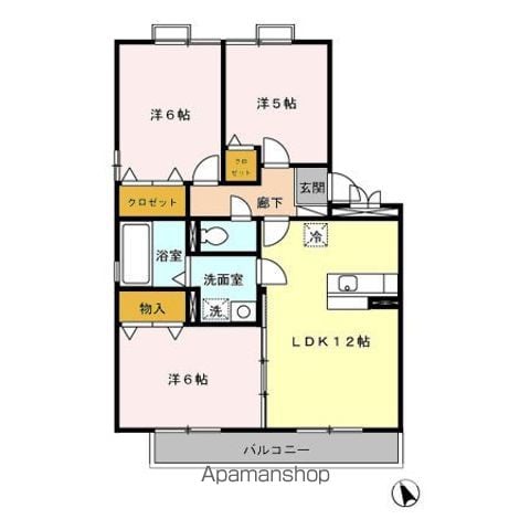 グランドール A棟の間取り写真