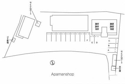 Ｆｏ．Ｌｏｈａｓ[1LDK/44.59m2]の配置図
