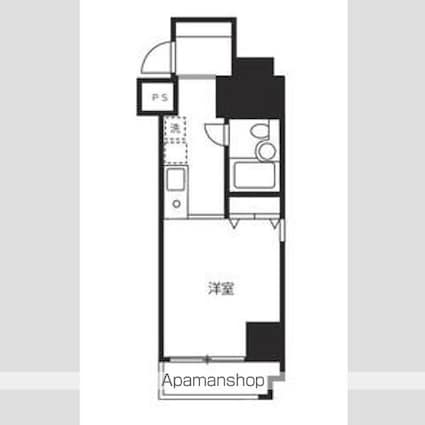 フレックス西八王子[1R/19.97m2]の間取図