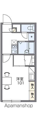 レオパレスいざりの間取り写真