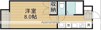 メゾン　ド　ラフィーネ[1K/22.36m2]の間取図