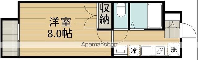 メゾン　ド　ラフィーネ[1K/22.36m2]の間取図