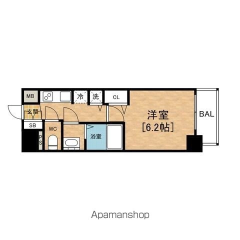 レオンコンフォート上本町カレントの間取り写真