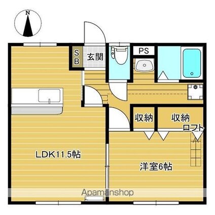 Ｙ＆Ｙ[1LDK/42.64m2]の間取図