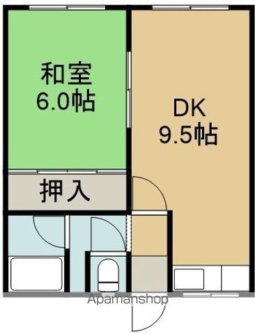 コーポ中村の間取り写真