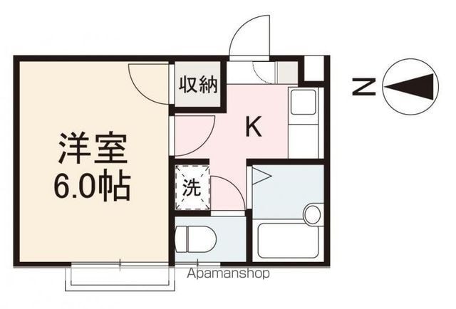 香川県高松市松縄町[1K/20m2]の間取図