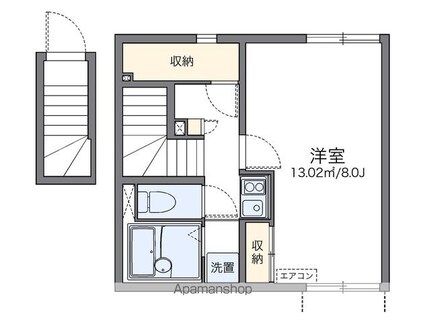 レオネクスト白菊[1K/27.5m2]の間取図