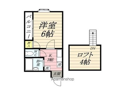 プロミネンス・香[1K/18.1m2]の間取図