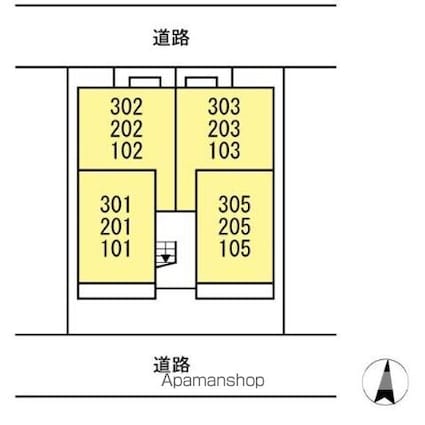 クロノス天神[1LDK/33.07m2]の配置図
