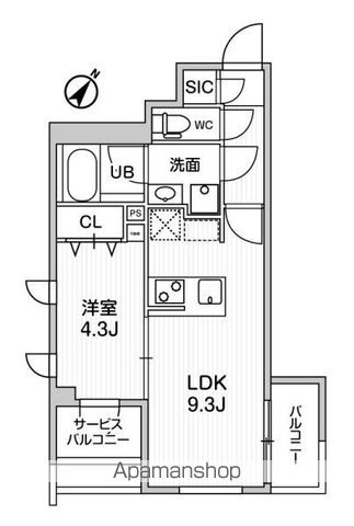 【コンポジット渋谷初台の間取り】