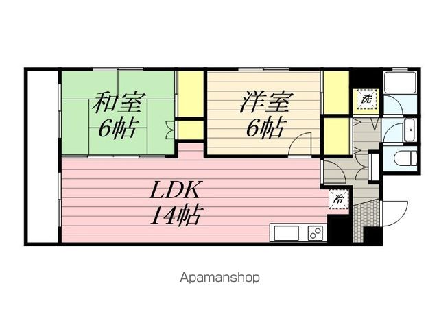 松戸第八マンションの間取り