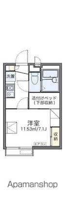 レオパレスネオライフ江古田Ⅱ[1K/19.87m2]の間取図