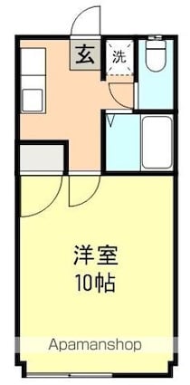 フォレストⅠ[1K/35m2]の間取図