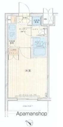 ルーブル新宿西落合七番館[1K/20.15m2]の間取図