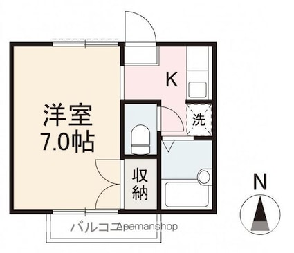 新北Ｓ．Ｙハイツ[1K/20.49m2]の間取図