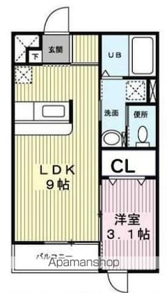 サテライト青葉[1LDK/30.63m2]の間取図