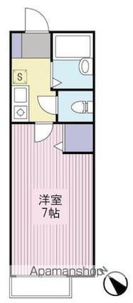ガーデンハウス三軒茶屋[1K/19.87m2]の間取図