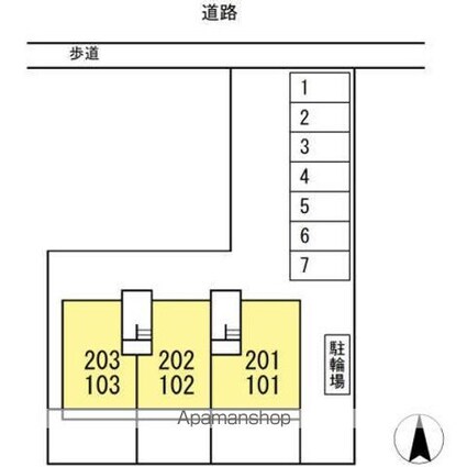 フォレスト[2LDK/54.81m2]の配置図