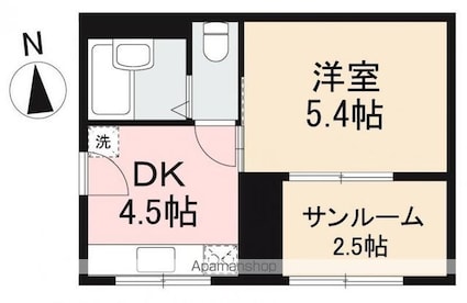 ＬＵＣＹ（ルーシー）[1DK/28.8m2]の間取図